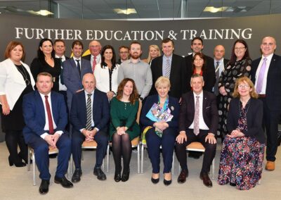 Principals and Deputy Principals from LMETB Schools Martin G O Brien CE Fiona Kindlon Director of Schools Sadie Ward Mc Dermott Director of FET Shauna Dunlop Director of Research Data and Strategic Engagement SOLAS