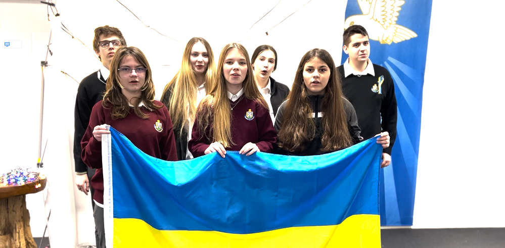 Ukrainian and Irish students collaborate on Happy Xmas (War is Over)