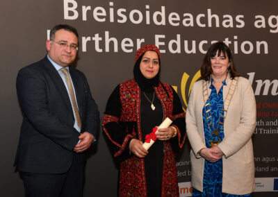 Kelvin Harvey AEO LMETB, Enas Abbas Ali Councillor and Michelle Hall, Mayor of Drogheda